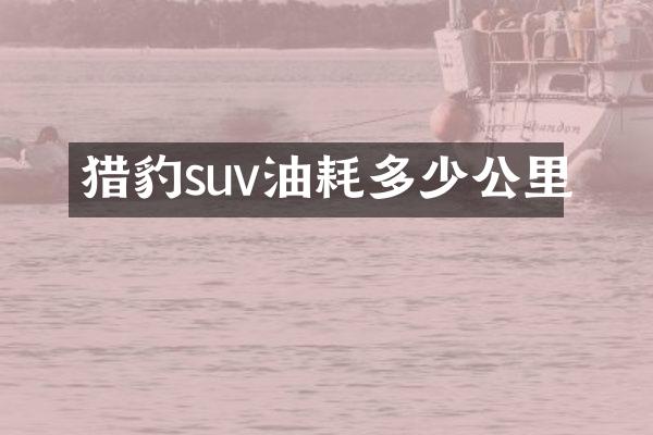 猎豹suv油耗多少公里