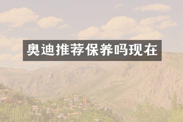 奥迪推荐保养吗现在