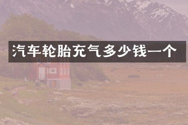 汽车轮胎充气多少钱一个