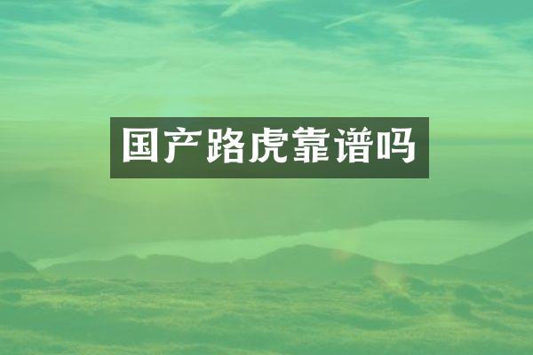 国产路虎靠谱吗