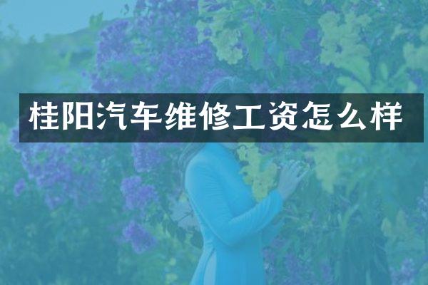 桂阳汽车维修工资怎么样