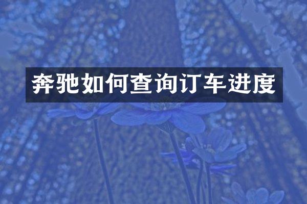 奔驰如何查询订车进度