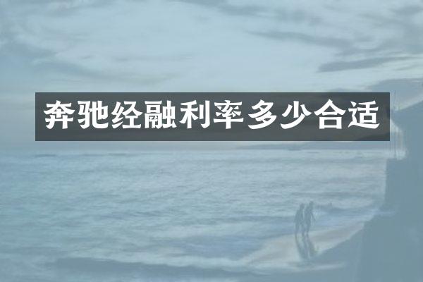 奔驰经融利率多少合适