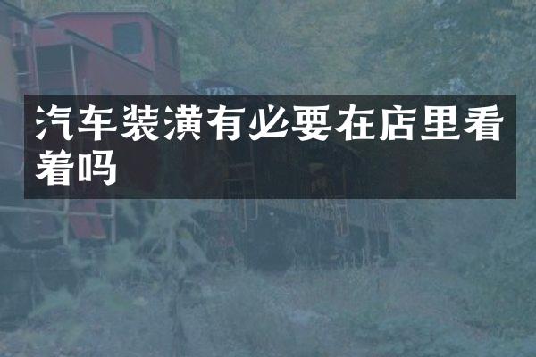 汽车装潢有必要在店里看着吗