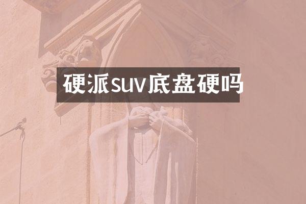 硬派suv底盘硬吗