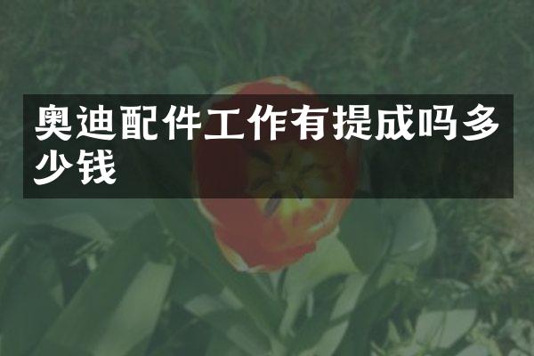 奥迪配件工作有吗多少钱