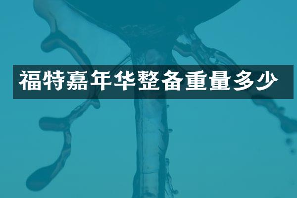 福特嘉年华整备重量多少