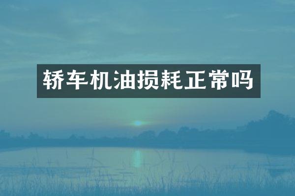 轿车机油损耗正常吗