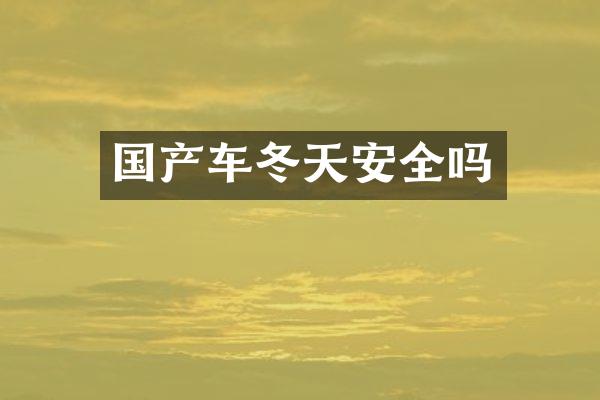 国产车冬天安全吗