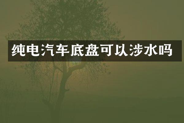 纯电汽车底盘可以涉水吗