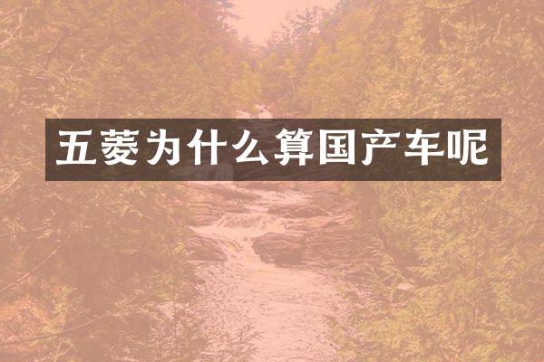 五菱为什么算国产车呢