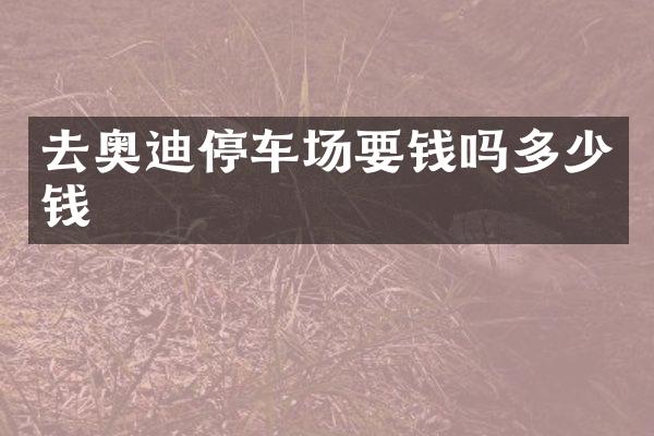 去奥迪停车场要钱吗多少钱
