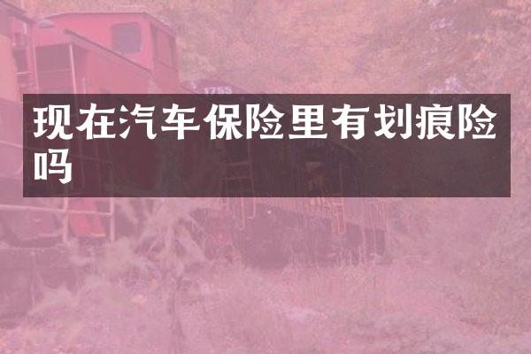 现在汽车保险里有划痕险吗