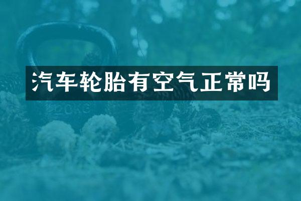 汽车轮胎有空气正常吗