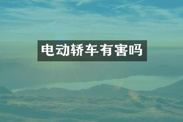 电动轿车有害吗