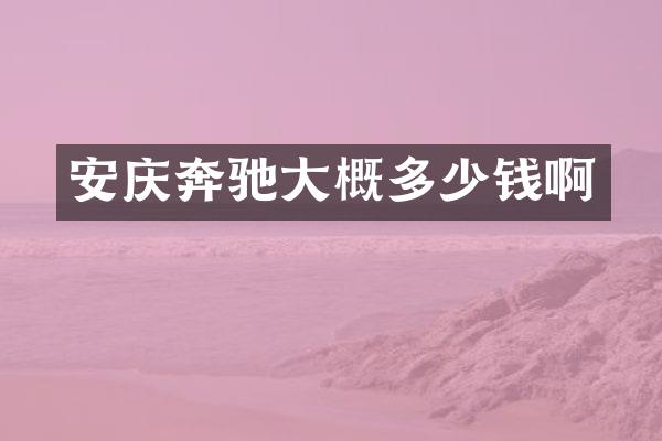 安庆奔驰大概多少钱啊