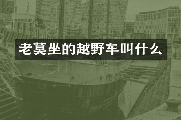 老莫坐的越野车叫什么