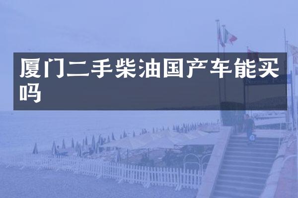 厦门二手柴油国产车能买吗