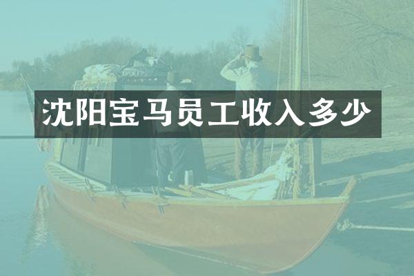 沈阳宝马员工收入多少