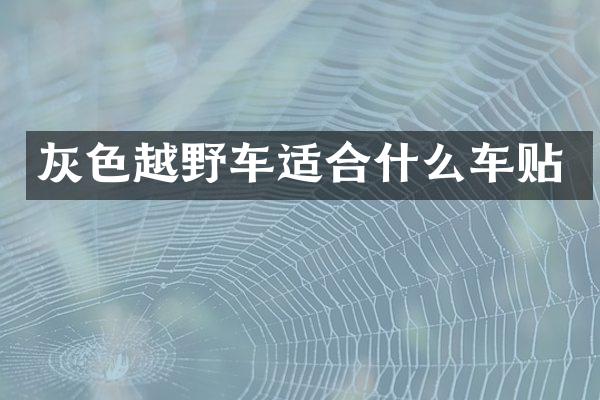 灰色越野车适合什么车贴