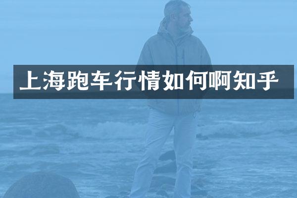 上海跑车行情如何啊知乎