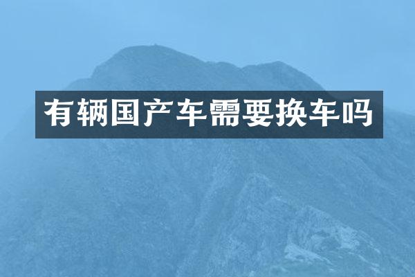 有辆国产车需要换车吗
