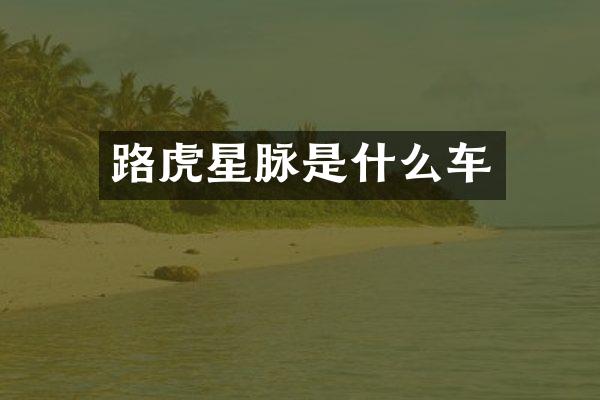 路虎星脉是什么车