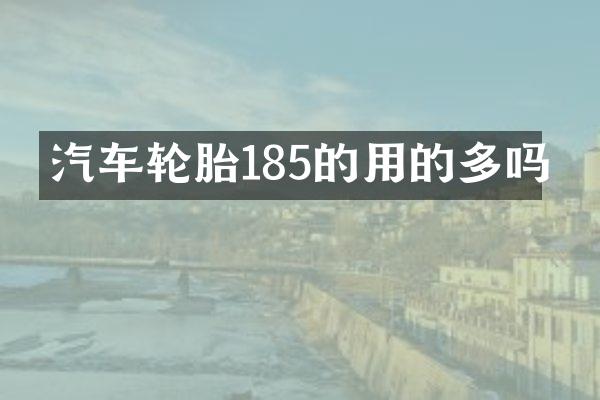 汽车轮胎185的用的多吗