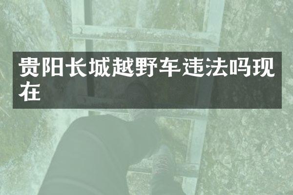 贵阳长城越野车违法吗现在