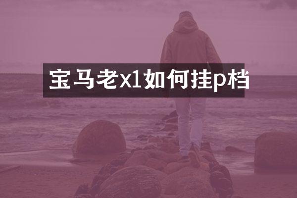 宝马老x1如何挂p档