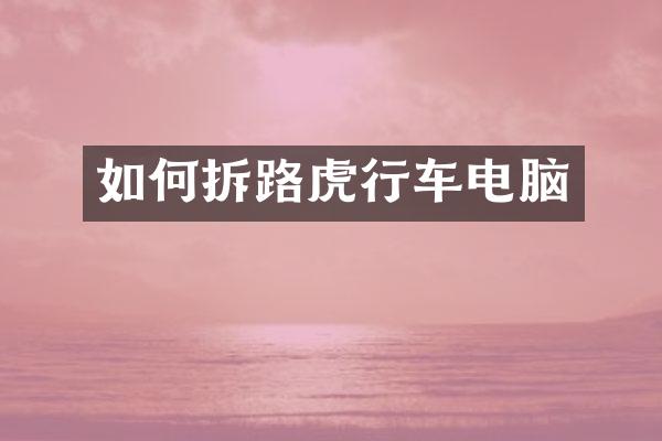 如何拆路虎行车电脑