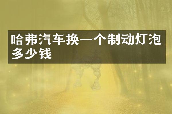 哈弗汽车换一个制动灯泡多少钱