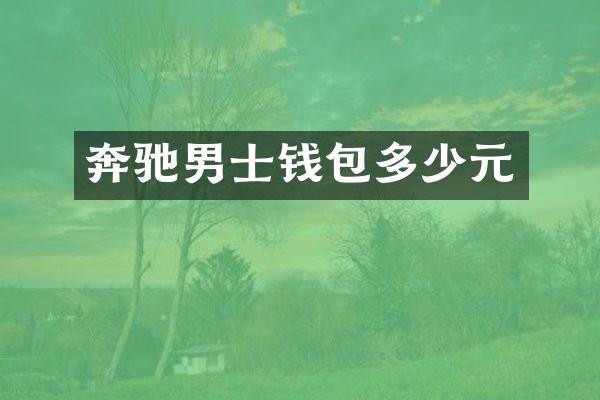 奔驰男士钱包多少元