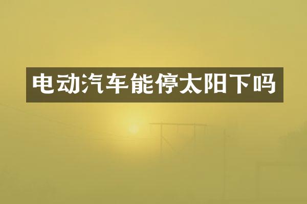 电动汽车能停太阳下吗