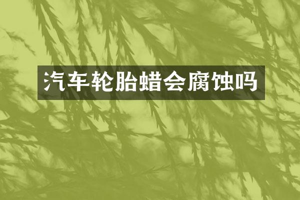 汽车轮胎蜡会腐蚀吗