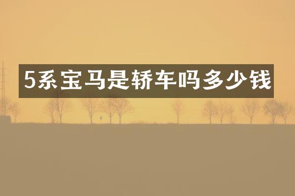 5系宝马是轿车吗多少钱