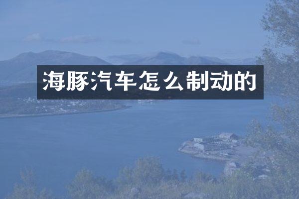 海豚汽车怎么制动的