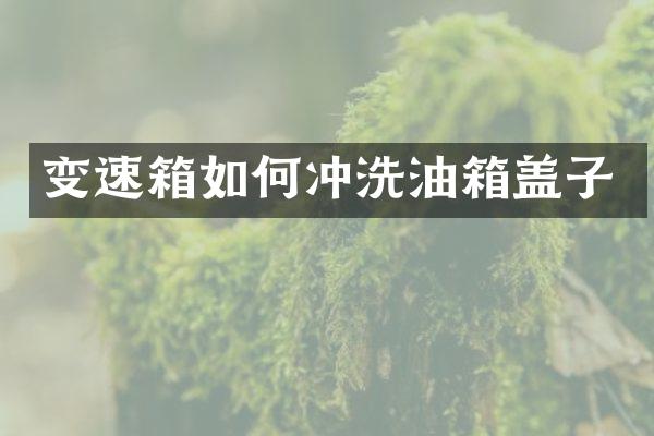 变速箱如何冲洗油箱盖子
