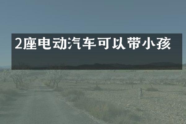 2座电动汽车可以带小孩吗