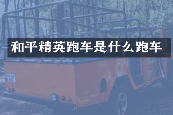 和平精英跑车是什么跑车