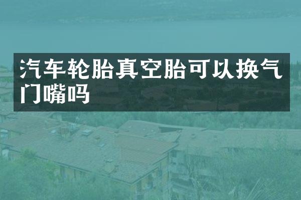 汽车轮胎真空胎可以换气门嘴吗