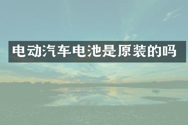 电动汽车电池是原装的吗