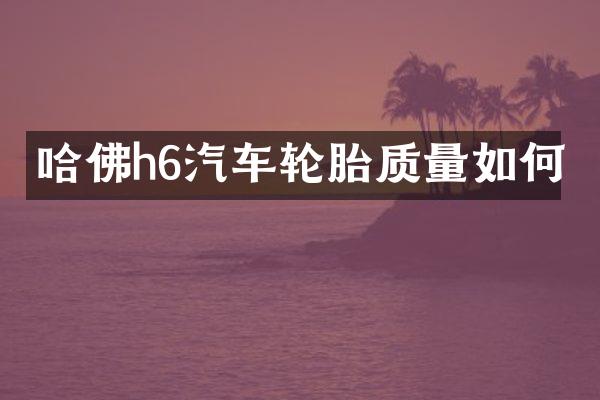 哈佛h6汽车轮胎质量如何