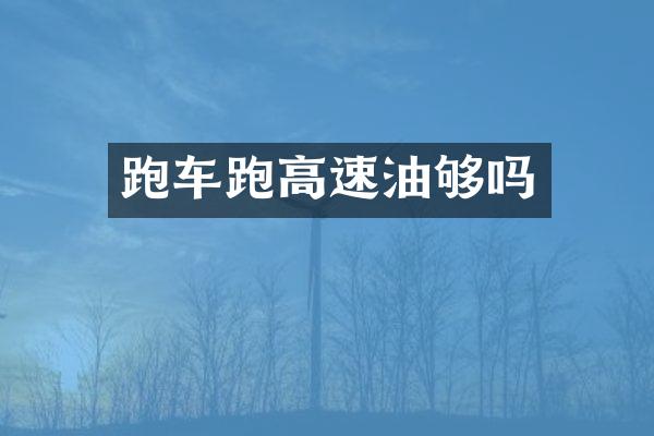 跑车跑高速油够吗