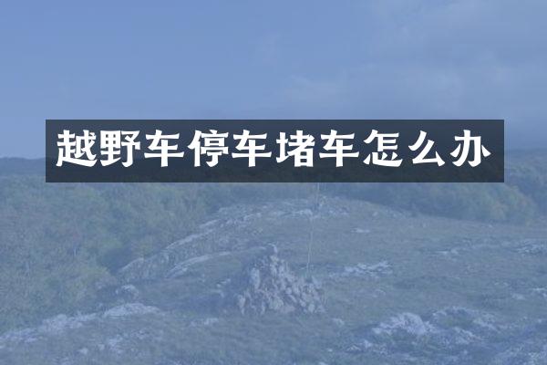 越野车停车堵车怎么办