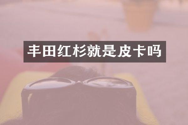丰田红杉就是皮卡吗