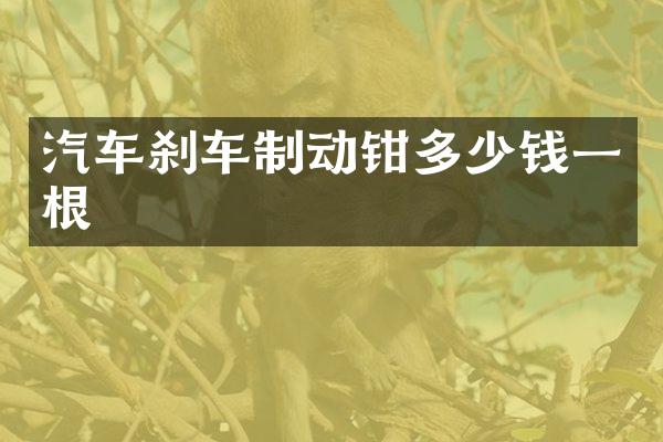 汽车刹车制动钳多少钱一根