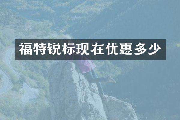 福特锐标现在优惠多少