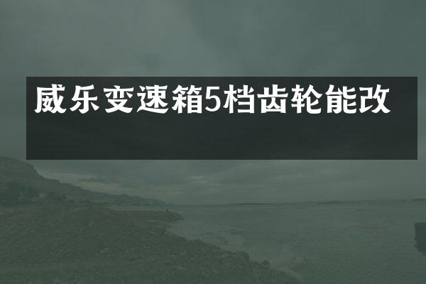 威乐变速箱5档齿轮能改吗