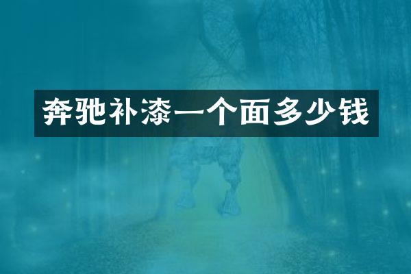 奔驰补漆一个面多少钱